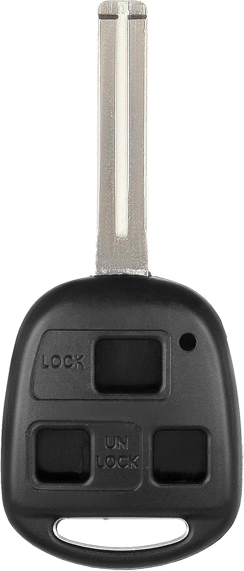 ECCPP 1X 3 Buttons Uncut Keyless Entry Remote Control Car Key Fob Shell Case for 1998-2003 Fit for Lexus ES300 3.0L 2001-2005 Fit for Lexus GS430 ...