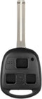 ECCPP 1X 3 Buttons Uncut Keyless Entry Remote Control Car Key Fob Shell Case for 1998-2003 Fit for Lexus ES300 3.0L 2001-2005 Fit for Lexus GS430 ...