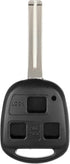 ECCPP 1X 3 Buttons Uncut Keyless Entry Remote Control Car Key Fob Shell Case for 1998-2003 Fit for Lexus ES300 3.0L 2001-2005 Fit for Lexus GS430 ...