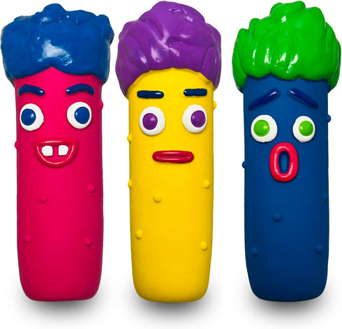 Squeaky Dog Toys for Small Dogs, Soft Small Dog Toys Squeaky, Smile Face Latex Dog Squeaky Toys for Small, Medium Breeds...