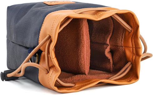 peacechaos Canvas Camera Bag Lens Case Waterproof for SLR DSLR Compatible with Nikon/Canon/Sony/OLYMPUS/Fujifilm/Sony/Panasonic/Pentax/Samsung...
