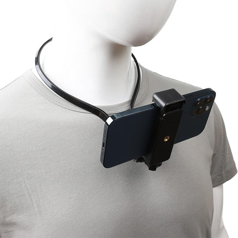 PellKing POV/Vlog Smartphone Selfie Neck Holder Mount for GoPro and Phone,Compatible with iPhone Samsung Smartphones,Hero 9, 8, 7, 6, 5, 4, 3, 2, ...