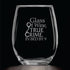 Glass of Wine, True Crime, In Bed by 9 (15 oz) Funny Birthday Wine Lover Glass Gift - Detective Theme, Unsolved Mysteries Fan, Halloween Wine Glas...