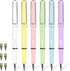 6Pcs Everlasting Pencil, Inkless Pencil Eternal with Replacement Nibs, Pen Unlimited Writing Reusable Erasable for Student Artist Drawing, Kids Gi...