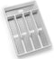 Silverware Organizer with Icons?Plastic Cutlery silverware Tray for Drawer?Utensil Flatware Tableware Organizer for Kitchen with Non-slip TPR,Fits...