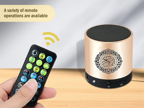 Portable Digital Quran Speaker with Remote Control over18 Reciters and 15Translations Available Quality Qur'an Speaker Arabic English French, Urdu...