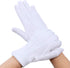 SATINIOR 10 Pairs White Cotton Marching Gloves Formal Tuxedo Guard Parade Gloves...