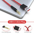 USB to 3.5mm Headphones Charging Cable Cord Compatible with Beats by Dr Dre Solo Studio Wireless Headphones, MP3 Player, iPod Shuffle, Speakers, V...