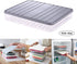 Food Storage Bin Vegetable Organizer with Lid Clear Fridge Crisper Keep Food Fresh BPA Free Kitchen Organizer Bins (Grey-L-SIZE with MAT)...
