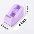 Desktop Tape Dispenser Heavy Duty Desk Accessories Floral Office Tape Dispensers, Weighted Non-Skid Base, Macaron Pink...