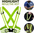 Reflective Vest Running Gear,High Visible Reflective Gear for Nighttime Running Biking Motorcycle Dog Walking, Adjustable Safety Vests fits Men Wo...