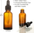 24 Pcs, 2 oz Dark Amber Dropper Bottles with 6 Small Funnels & 1 Long Glass Labels - 60ml Tincture Bottles w/ Eye Dropper for Essential Oils, Perf...
