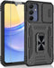 for Samsung Galaxy A15 5G Case, Shockproof Phone Case & Sliding Camera Cover & Ring Holder Kickstand with Screen Protector for Samsung Galaxy A15 ...