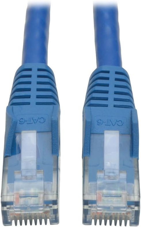 Tripp Lite Cat6 Gigabit Snagless Molded Patch Cable (RJ45 M/M) - Blue, 7-ft.(N201-007-BL)...