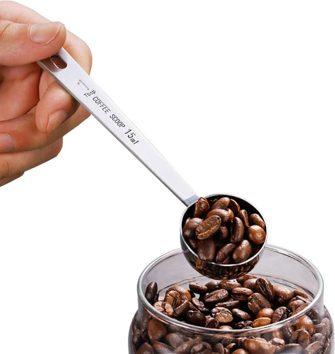 Jasni Stainless Steel 1 Tablespoon Measuring Coffee Scoop Spoon, Set of 3...