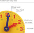 Student Learning Clock Time Teacher Gear Clock 4 Inch 12/24 Hour...
