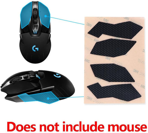 HUYUN New Mouse Top &Side Panel Cover case Stickers Antiskid Grip Tape Replacement for Logit G900/G903 Mouse 0.6mm...