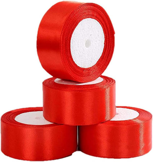 Athletics Sprint Belt,Double Face Satin Ribbon,18m Red Ribbon Nylon Sprint Race Finish Line, Rushing SprintingRope for School Sports Meeting, Wedd...