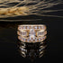 Wedding Ring Set for Women 14K Gold Plated Marquise Cut CZ Engagement Rings Bridal Set Anniversary Promise Wideband Rings for Her (US Size 10)...