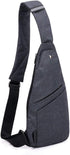 Sling Bag Anti-Thief Crossbody Personal Pocket Bag Lightweight Chest Shoulder Backpack for Travel Hiking (Dark Grey)...