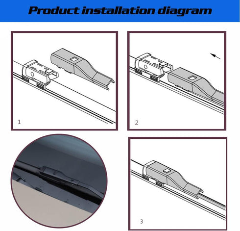 Original Equipment Replacement Windshield Wiper Blades For Volkswagen Passat B7 2012-2015 Vento 2014-2017 Jetta 2011-2019 CC 2014-2017 SKODA Octav...