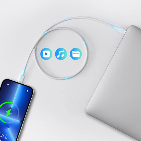 65W USB C to USB C Cable, USB C Cord for iPhone 15/15 Pro Max, MacBook Air MacBook Pro Charger, iPad Pro, iPad Air 5, Mini 6, Google Pixel, Samsun...