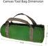 12 Inch Canvas Tool Bag, Wide Mouth Tool Storage Bag, Large Capacity Tool Tote Bag for Electricians, Power Tool Organizer Bag Pouch, Small Tool Ba...