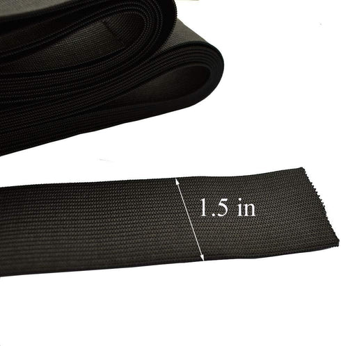 Leline's Elastic Spool, Knit Elastic Band for Sewing, 1 1/2 Inch x 5 Yard, Black...