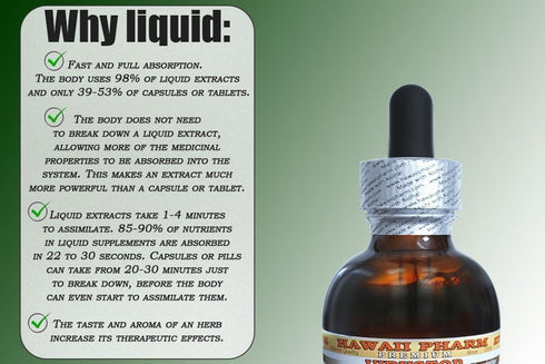 Hawaii Pharm Shiitake Alcohol-FREE Liquid Extract, Organic Shiitake (Lentinula Edodes) Dried Mushroom Glycerite Natural Herbal Supplement, USA 2 f...