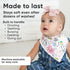 Copper Pearl 4 Pack Soft Cotton Baby Bibs for Drooling and Teething, Absorbent Drool Bibs for Baby Girl and Boy, Adjustable to Fit Newborns to Tod...