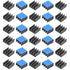 30pcs Aluminum Heatsink 11x11x5mm / 0.43x0.43x0.2 inches with Thermal Conductive Adhesive Tape for Raspberry pi Electronic Chip MOS IC Diode Triod...