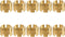 Brass DOT Air Brake Hose End Fitting Sleeve Tube, Sleeve Tube for Hose End Connector, 3/8” Air Brake Hose End Fitting Repair Tube (Pack of 10)...
