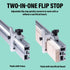 DuBois 51035 Adjustable Flip Stop 1" to 3-1/2" For Multi T-Track Fence, Aluminum Woodworking Tools...