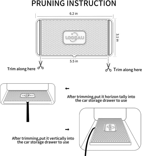Wireless Charger,LOOSAU Wireless car Charger Charging pad 15w Non Slip FastCharger for car Wireless Phone Charger for Android for iPhone 11/12/13/...