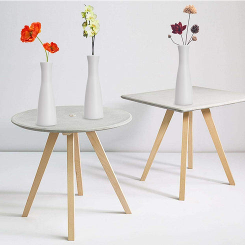 Tall Conic Composite Plastics Flower Vase, Small Bud Decorative Floral Vase Home Decor Centerpieces, Arranging Bouquets, Connected Tubes (Wide Cal...