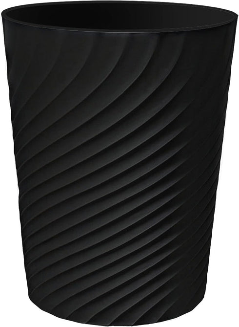 DAJITRE 1.8 Gallon Small Trash Can Wastebasket Recycling Bin Slim Profile for Compact Spaces Bathroom, Office, Bedroom, Kitchen (1.8 Gallon, Black...