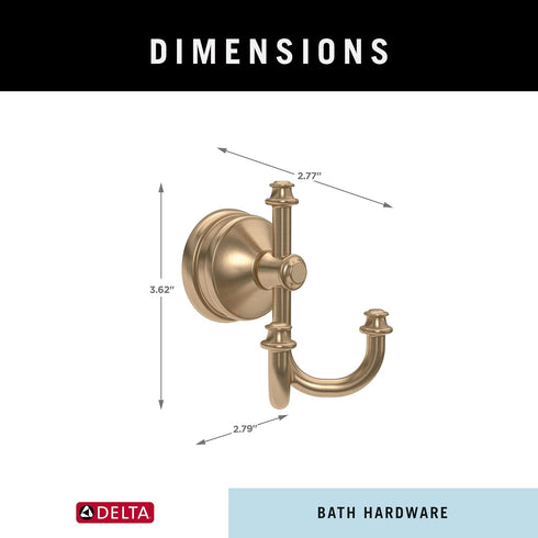 Delta MYN35-CZ Mylan Towel Hook in Champagne Bronze...