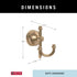Delta MYN35-CZ Mylan Towel Hook in Champagne Bronze...