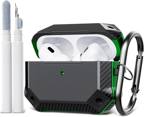 ORNARTO for AirPods Pro 2nd/1st Generation Case with Cleaner Kit (2023/2022/2019), Military Hard Shell Full Drop Protective for Airpods Pro Armor ...