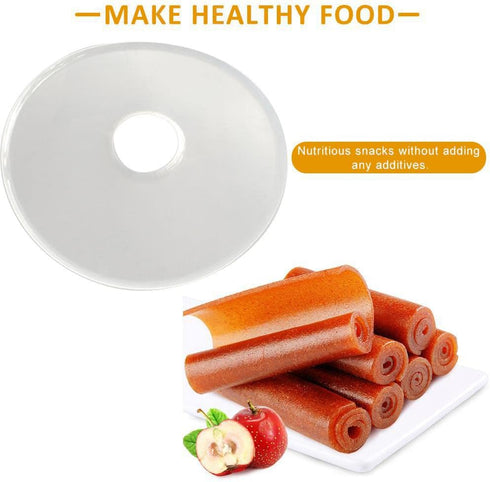 Round Fruit Leather Fruit Roll Up Tray Non stick Round Silicone Dehydrator Sheets Fruit Roll Sheets Food Machine Dryer Roll...