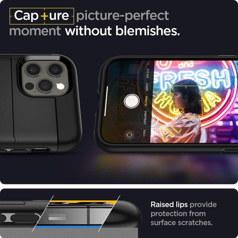 Spigen Slim Armor CS Designed for iPhone 12 / Designed for iPhone 12 Pro Case (2020) - Black...