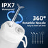 Portable Water Flosser for Teeth, Oral Irrigator, Cordless Mini Water Dental Flosser with Telescopic Water Tank, IPX7 Waterproof, Home & Travel Te...