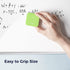 loukin Mini Magnetic Dry Erase Eraser 12 Pack (1 Bottle of 3.4 oz Whiteboard Cleaner Included), Small White board Eraser, Chalkboard Glass Board E...