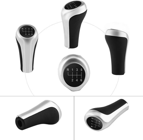 Qiilu Manual Gear Knob 6 Speed Shift Knob MT Gear Shifter Lever Stick for E30 E32 E36 E46 E39 E34 Z3 E90 E91 E92 X1 X3 X5...