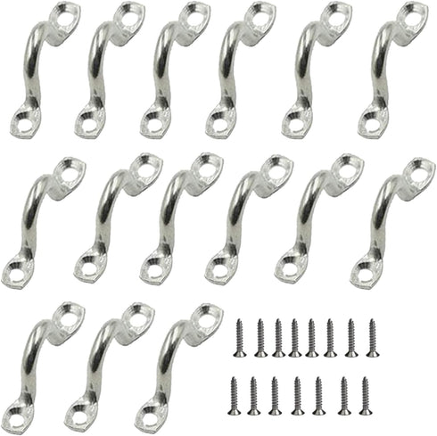 M3 316 Stainless Steel Bimini Boat Top PAD Eye, Eye Strap, Tie Down, Kayak Deck Loop, Suitable for Kayak Canoe Rigging, Marine Boat Hardware (Pack...