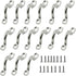 M3 316 Stainless Steel Bimini Boat Top PAD Eye, Eye Strap, Tie Down, Kayak Deck Loop, Suitable for Kayak Canoe Rigging, Marine Boat Hardware (Pack...
