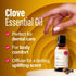 H’ana Clove Oil for Teeth and Gums - 100% Pure and Natural Clove Essential Oil for Hair, Skin, and toothaches - with a Pungent, Spicy Aroma (1 Fl ...
