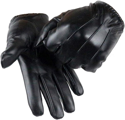 Long Keeper Men Leather Touchscreen Gloves Winter Driving Warm Wrist Gloves...