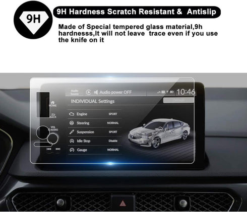 SATIS Screen Protector Compatible with 2023 2024 Pilot 9-inch Touchscreen?Anti Scratch,Bubble Free,9H Hardness Tempered Glass...
