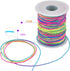 1mm Rainbow Elastic Cord Beading Thread Stretch String for Bracelet Making 109 Yard...